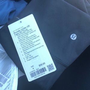 Brand new black lulu lemon wunder under leggings